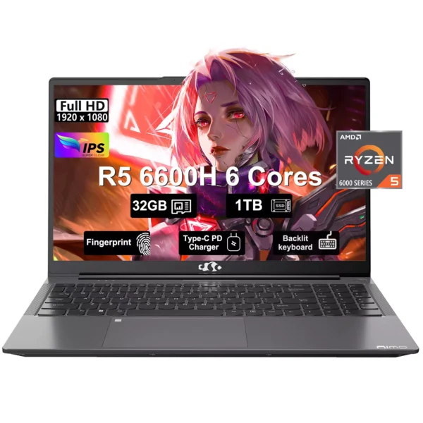 NIMO 15.6" IPS FHD Gaming Laptop 32GB RAM